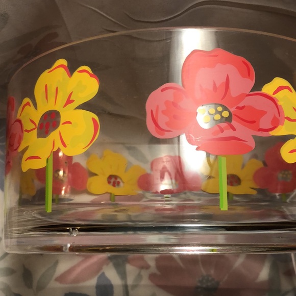 Acrylic Lidded Bowl & 11 pieces of Stainless Silverware (set is missing a spoon) - Picture 5 of 13